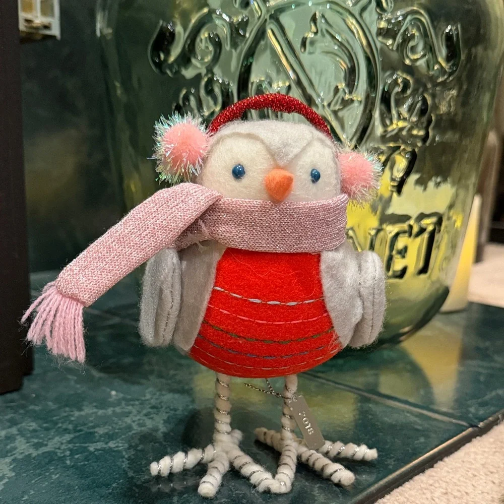 Festive 2018 Target Red and Gray Bird Decoration (Noelle) - Picture 2 of 10